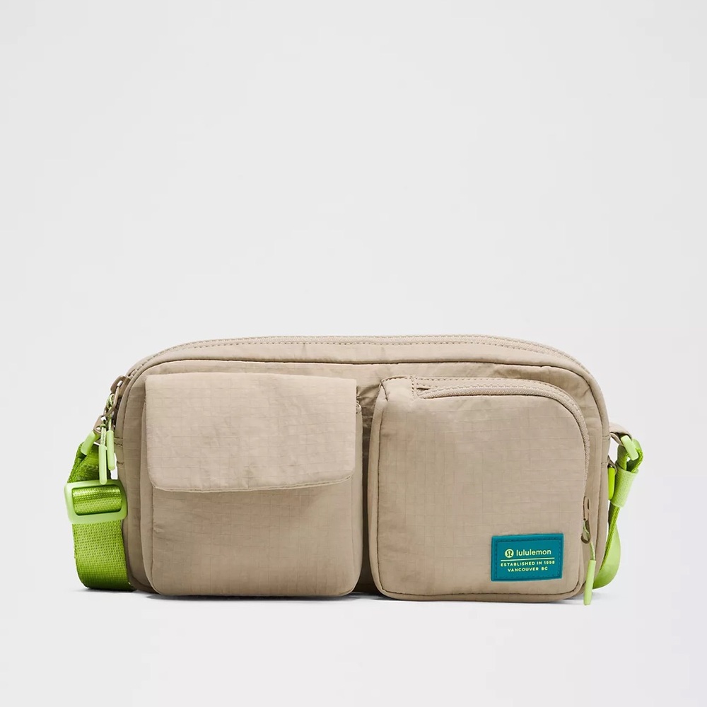 Lululemon Multi-Pocket Crossbody Bag 2.5L • Sheer Oak/Sour Grape • NWT